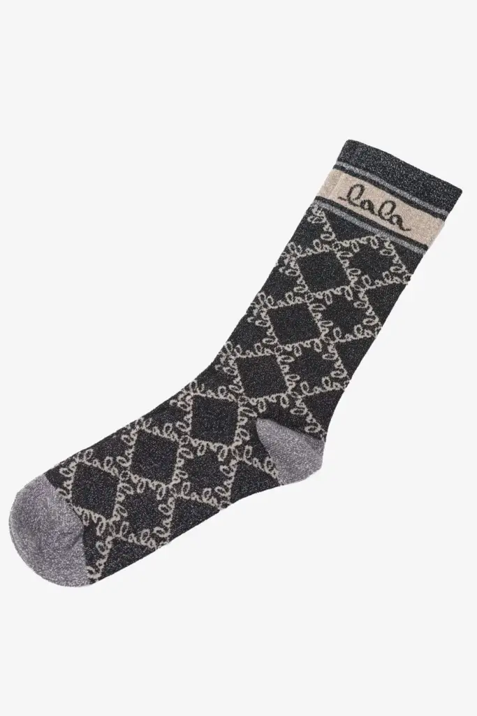 Lala Berlin Socks Aske viscose mix gold lalagram Kostenlose Rückgabe