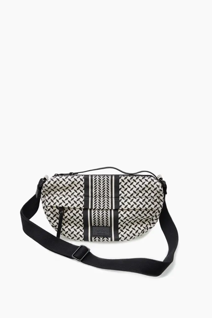 Lala Berlin Crossbody Melly canvas heritage stripe black Nur für heute