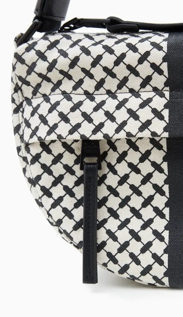 Lala Berlin Crossbody Melly canvas heritage stripe black Nur für heute
