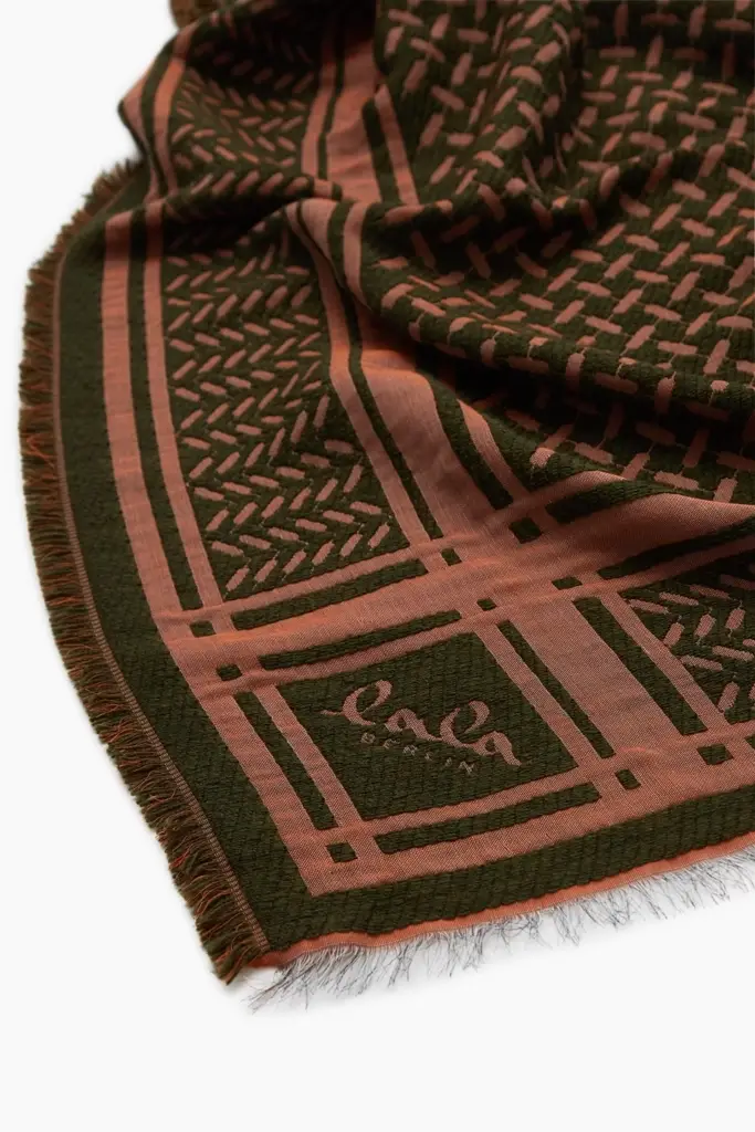 Lala Berlin Triangle Anaya wool mix forest/pumpkin Bis zu 55% Rabatt