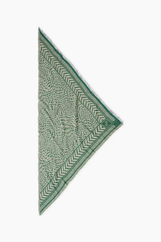 Lala Berlin Triangle Anmye wool mix green/sand Discount Store für neue Produkte