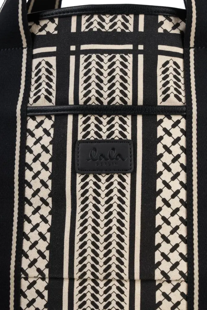 Lala Berlin East West Tote Marin canvas heritage stripe black 50% Rabatt für begrenzte Zeit