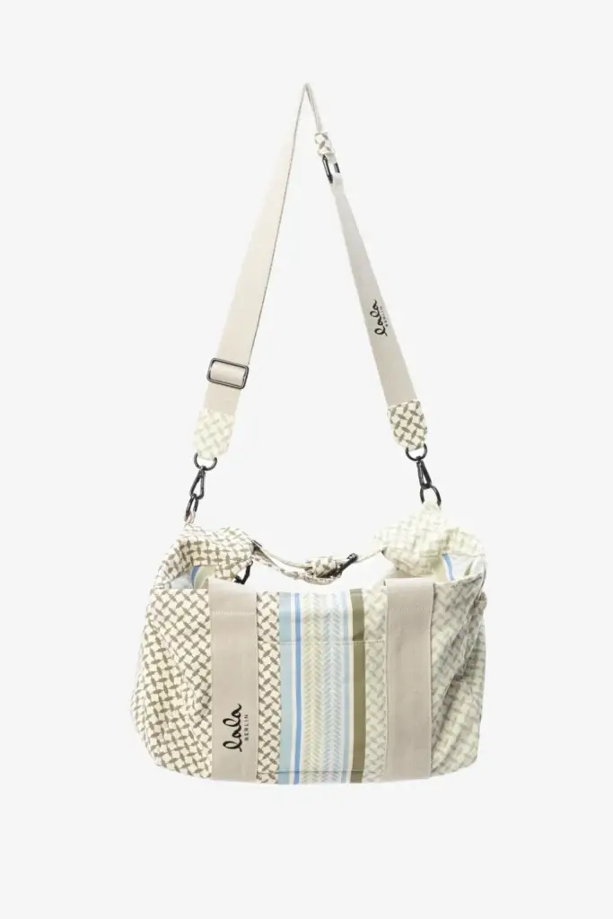 Lala Berlin Big Bag Muriel colored canvas heritage stripe olive 2025