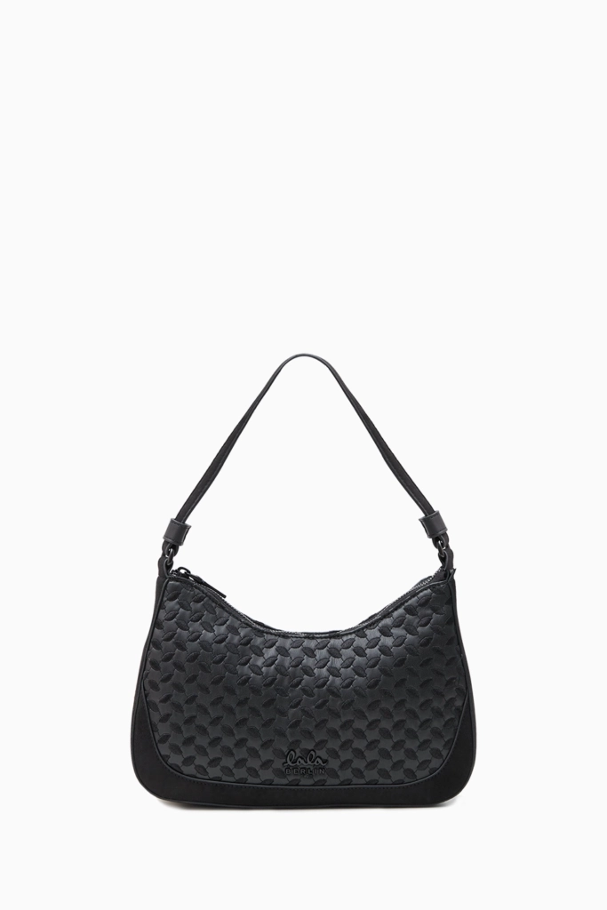 Lala Berlin Medium Handbag Mellow grainy vegan leather black Auslauf