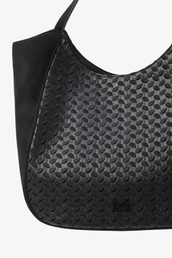 Lala Berlin Shopper Mar vegan leather heritage embroidery black Fabrikverkauf