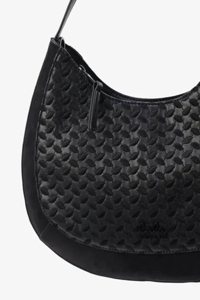 Lala Berlin Crossbody Moni vegan leather heritage embroidery black Meist gekauft