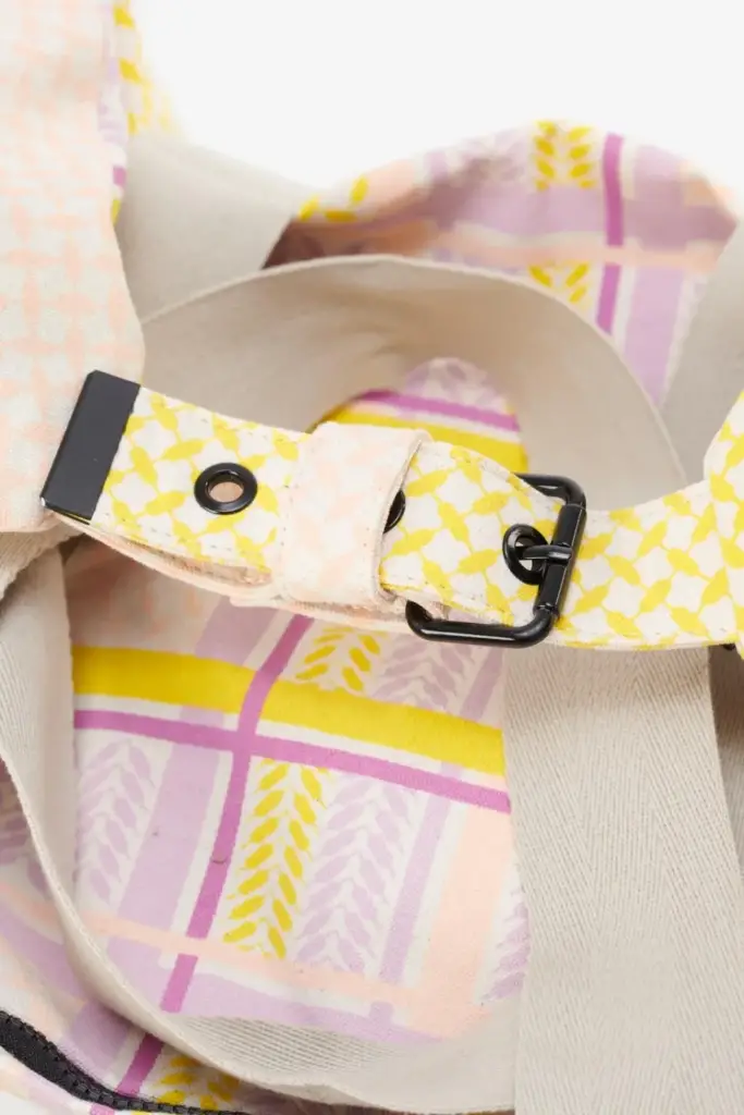 Lala Berlin Big Bag Muriel colored canvas heritage stripe yellow Blitzverkäufe