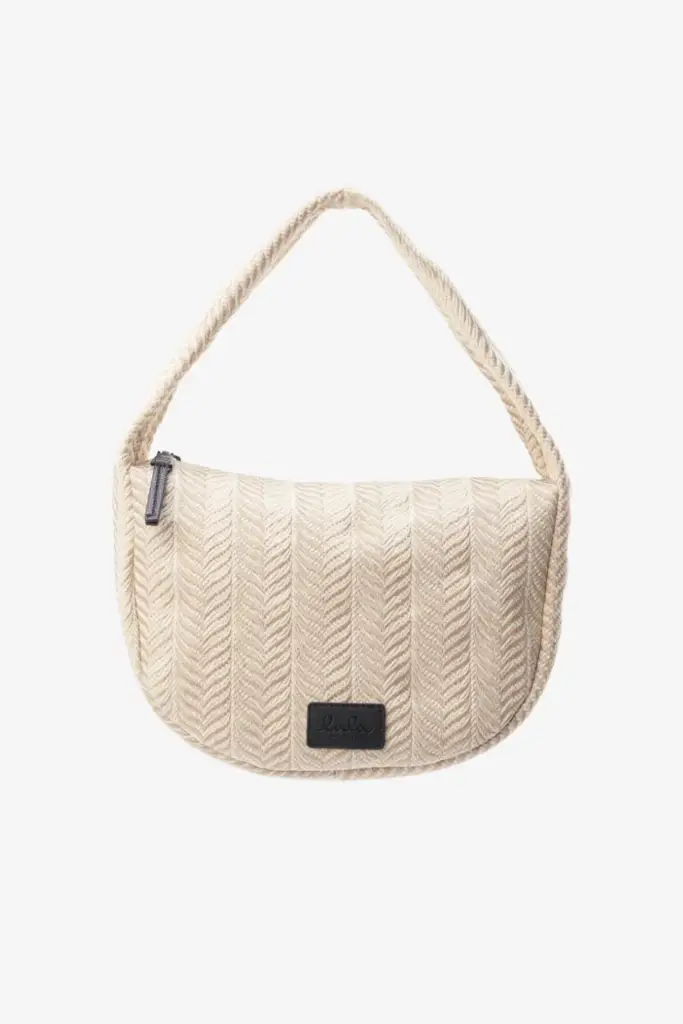 Lala Berlin Handbag Mael canvas chevron cream Limitierter Zeitrabatt