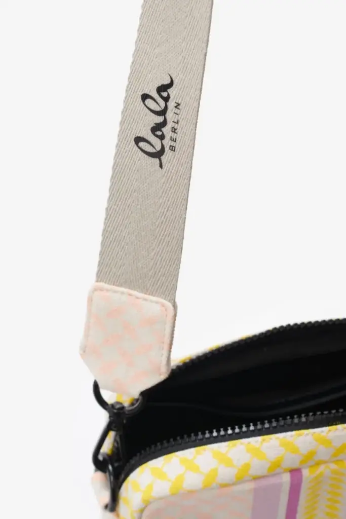 Lala Berlin Crossbody Milly canvas heritage stripe yellow Fabrikpreis
