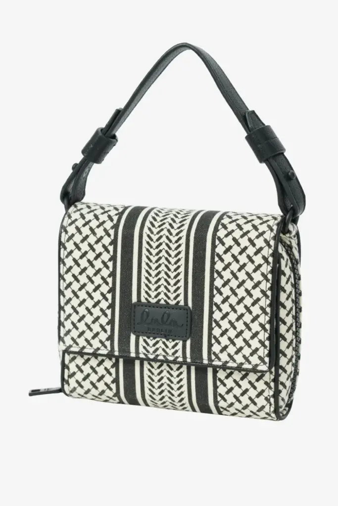 Lala Berlin Crossbody Migrid canvas heritage stripe black Großer Ausverkauf
