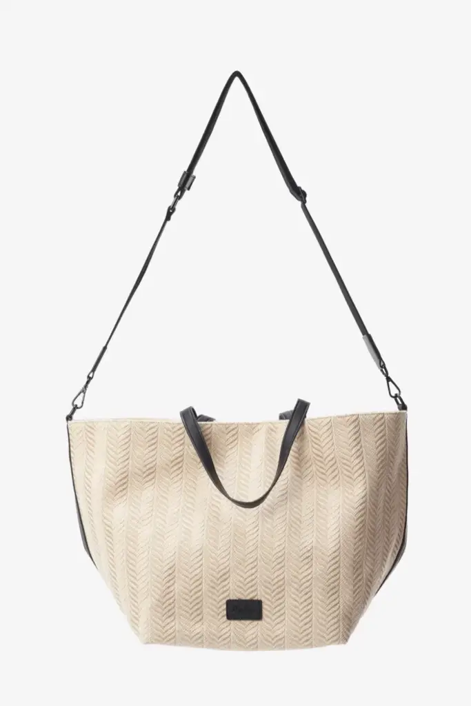 Lala Berlin Shopper Monna canvas chevron cream Begrenztes Angebot