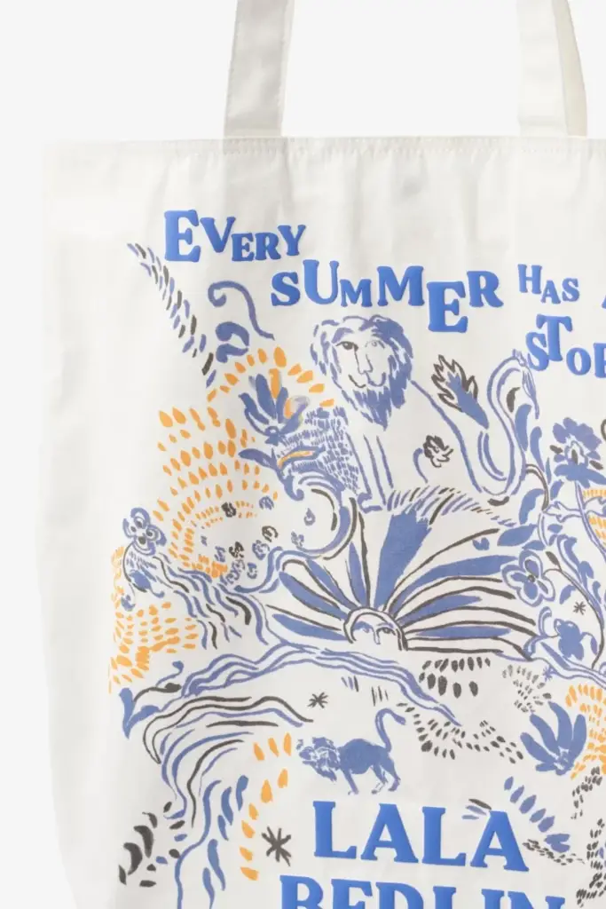 Lala Berlin Tote Mia cotton lala summer story cream Preisnachlass