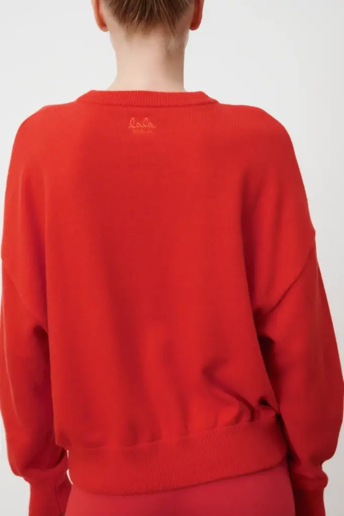 Lala Berlin Jumper Kira cotton mix hot orange Cyber Monday