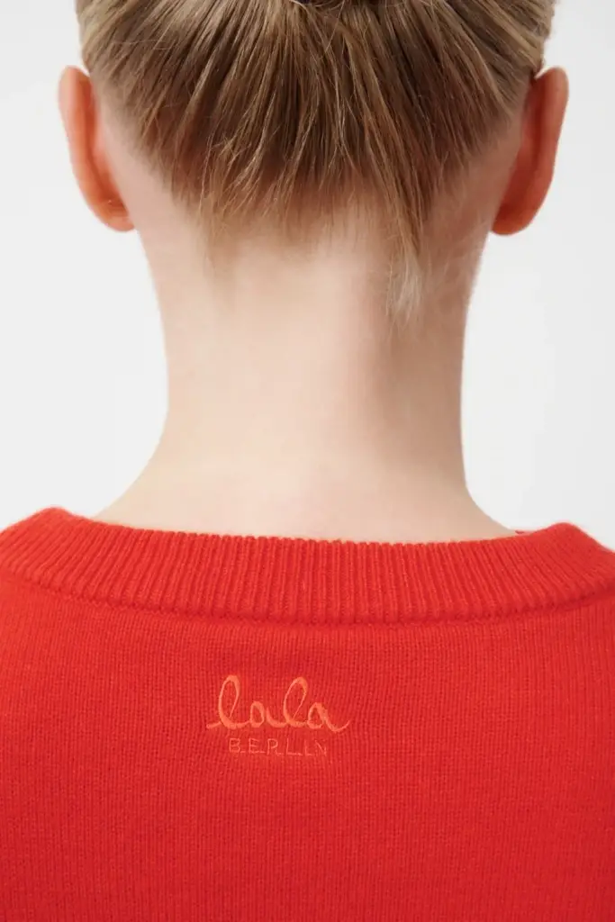 Lala Berlin Jumper Kira cotton mix hot orange Cyber Monday