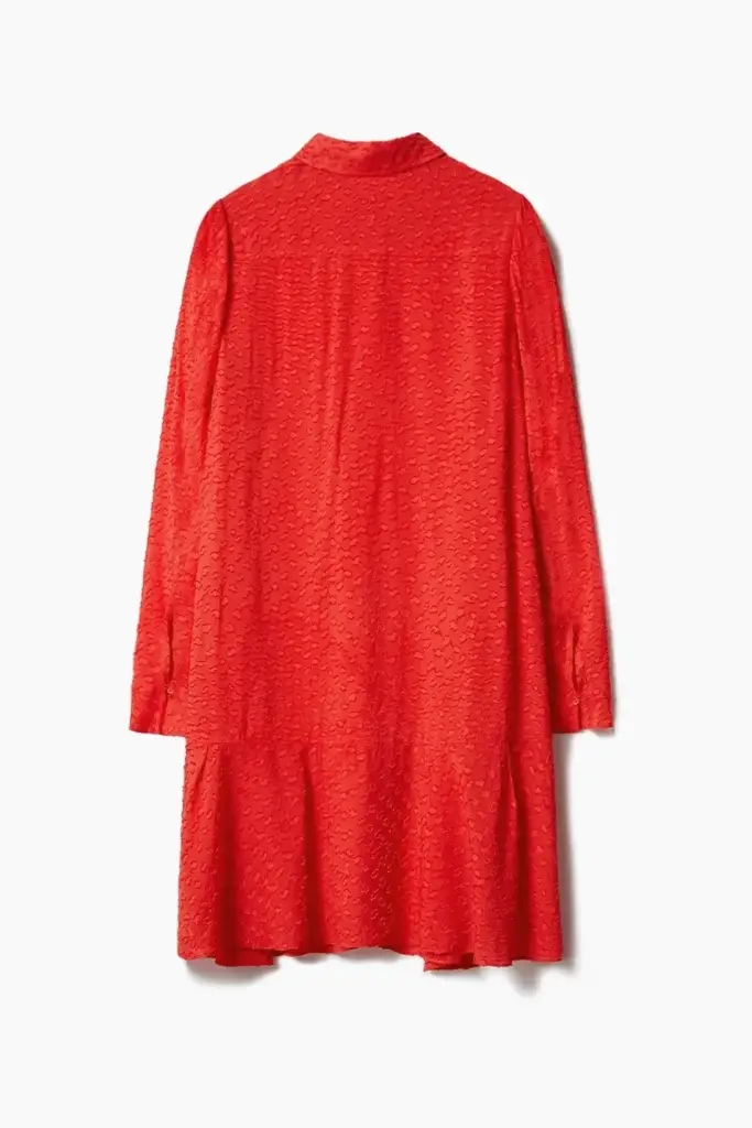 Lala Berlin Dress Davis viscose hot orange Osterangebot