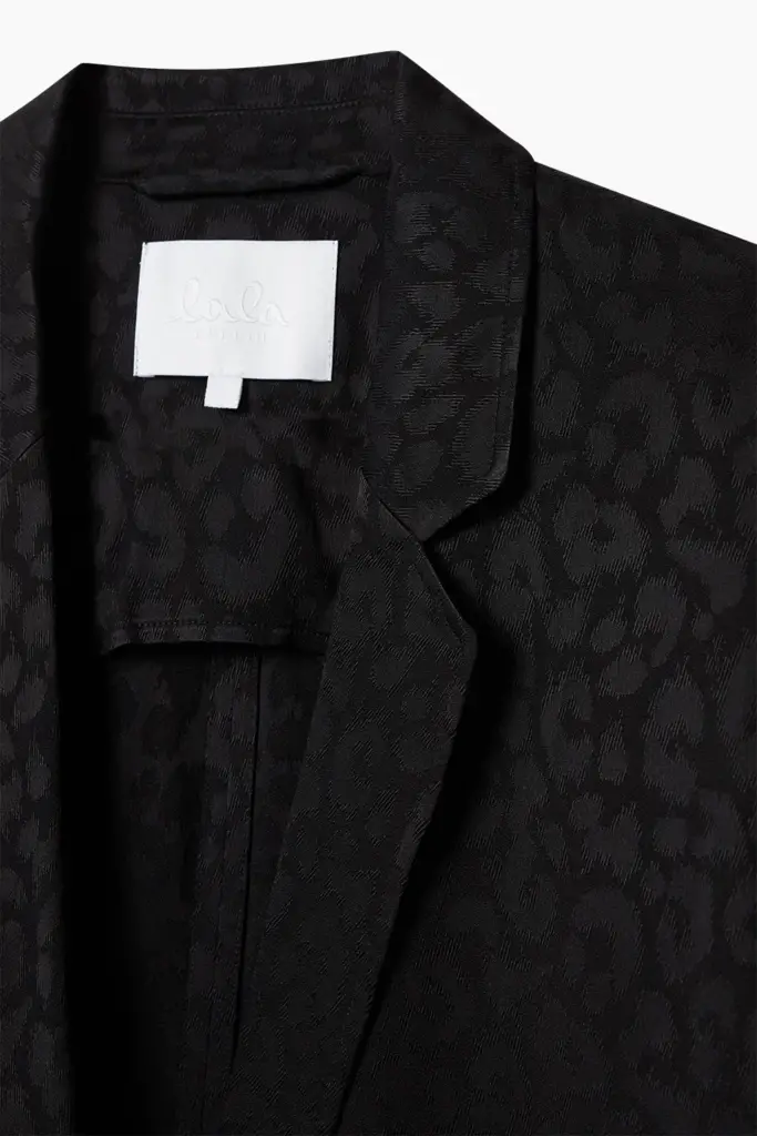 Lala Berlin Jacket Jewel viscose mix leo black Jubiläumsangebot