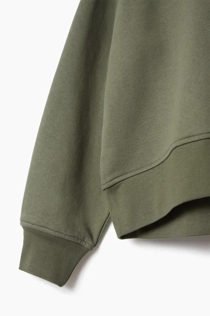 Lala Berlin Sweatshirt Ijora cotton olive Neueste Mode