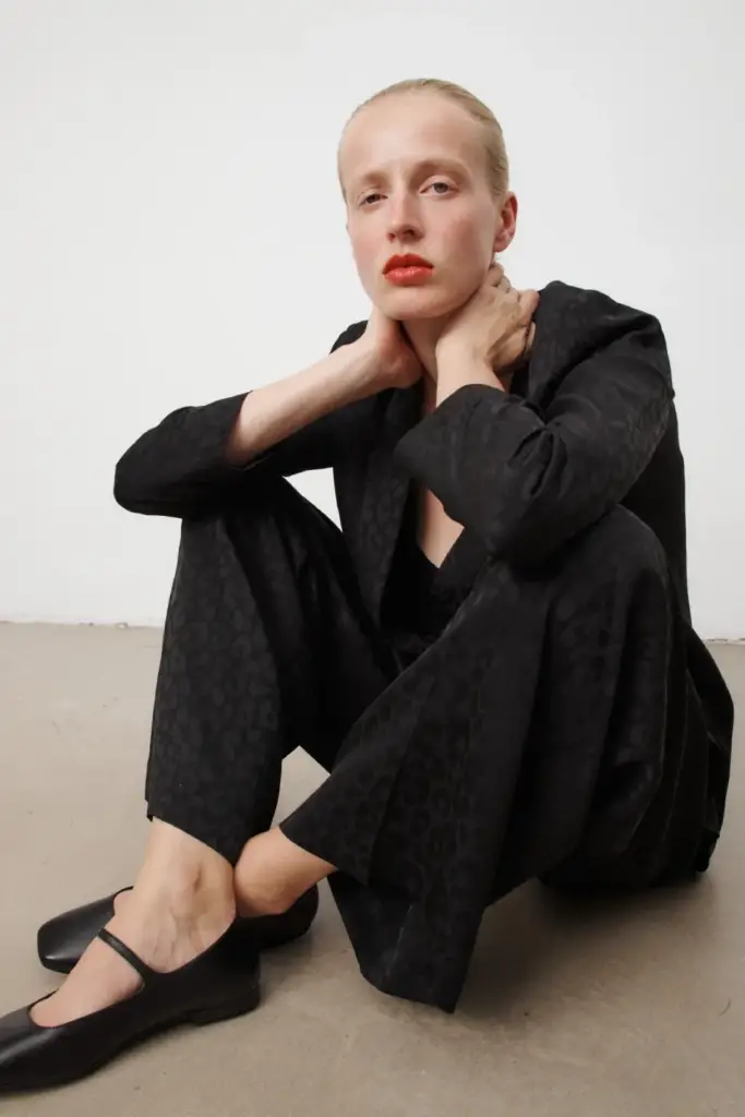 Lala Berlin Pants Polko viscose mix leo black Bestseller