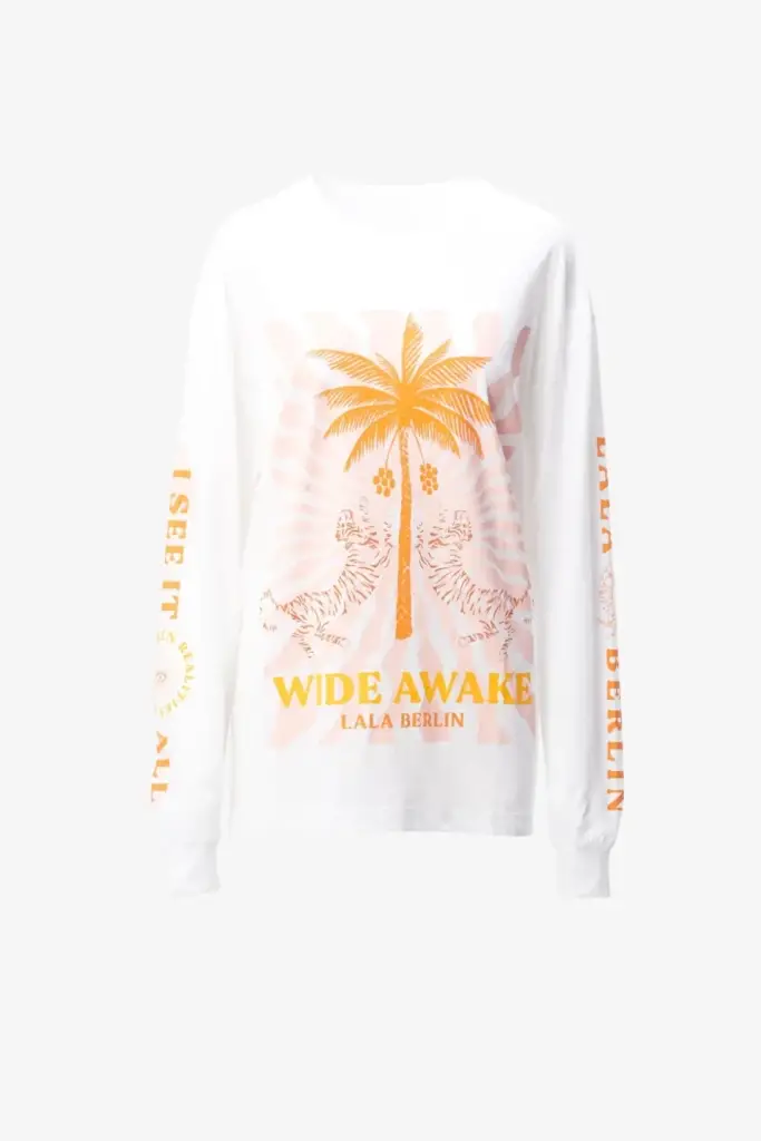 Lala Berlin Igor Longsleeves cotton wide awake white Tiefpreis