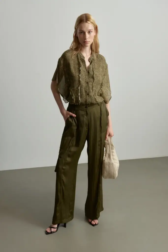 Lala Berlin Blouse Benaja viscose maze garden Wochenangebot