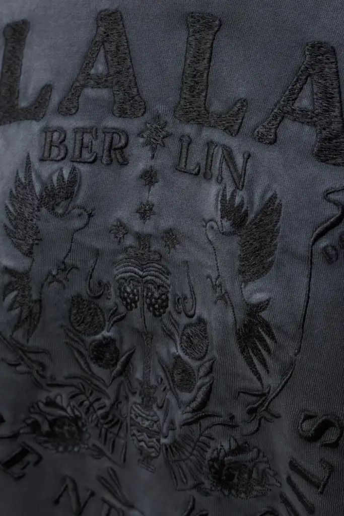 Lala Berlin Sweatshirt Ipali cotton love never fails black Kostenlose Rückgabe