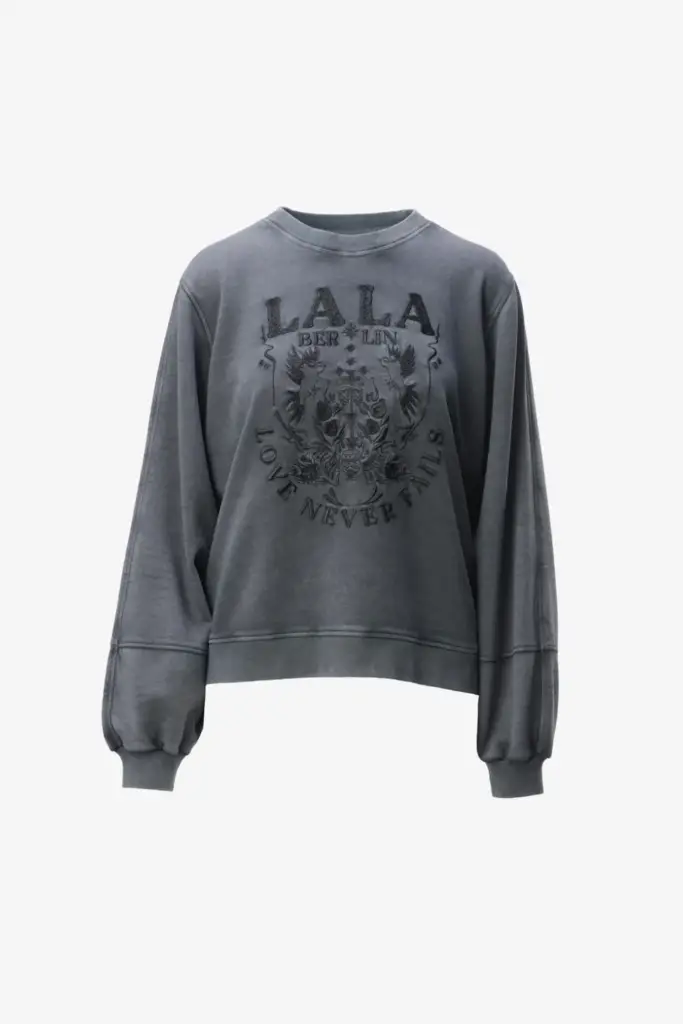 Lala Berlin Sweatshirt Ipali cotton love never fails black Kostenlose Rückgabe