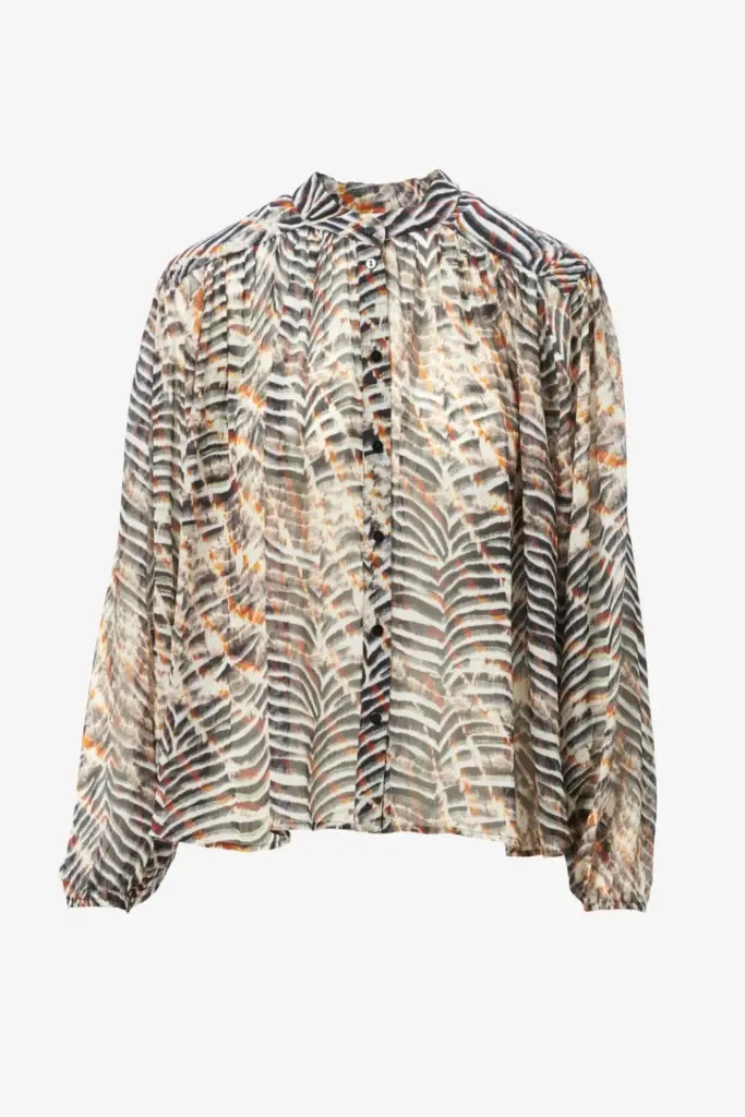 Lala Berlin Blouse Baylin viscose zebra shibori Letzter Tag