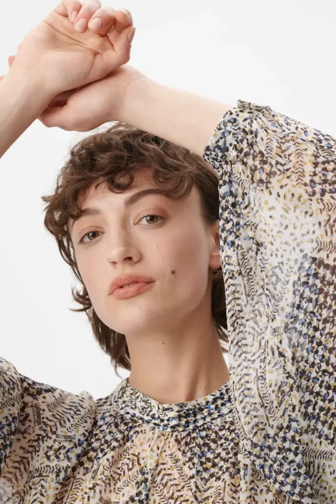 Lala Berlin Top Talvi viscose heritage star vanilla Vierteljährliche Förderung