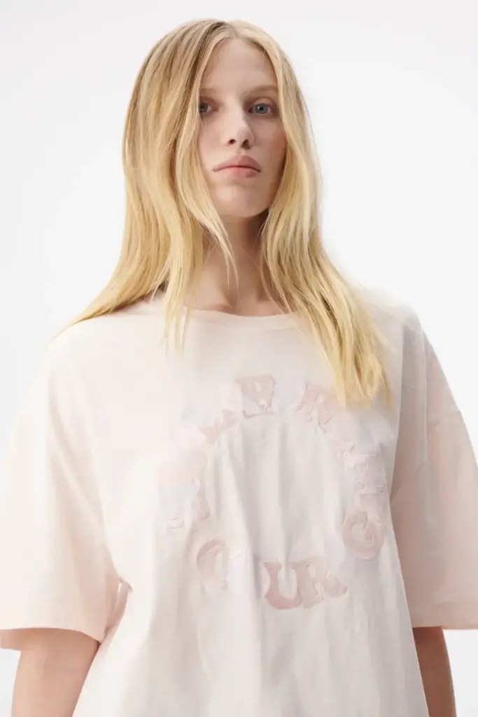 Lala Berlin T-Shirt Celia cotton encourage rosewater Bis zu 55% Rabatt
