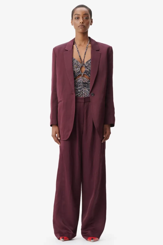 Lala Berlin Pants Pevella viscose/linen blend fudge Riesige Rabatte