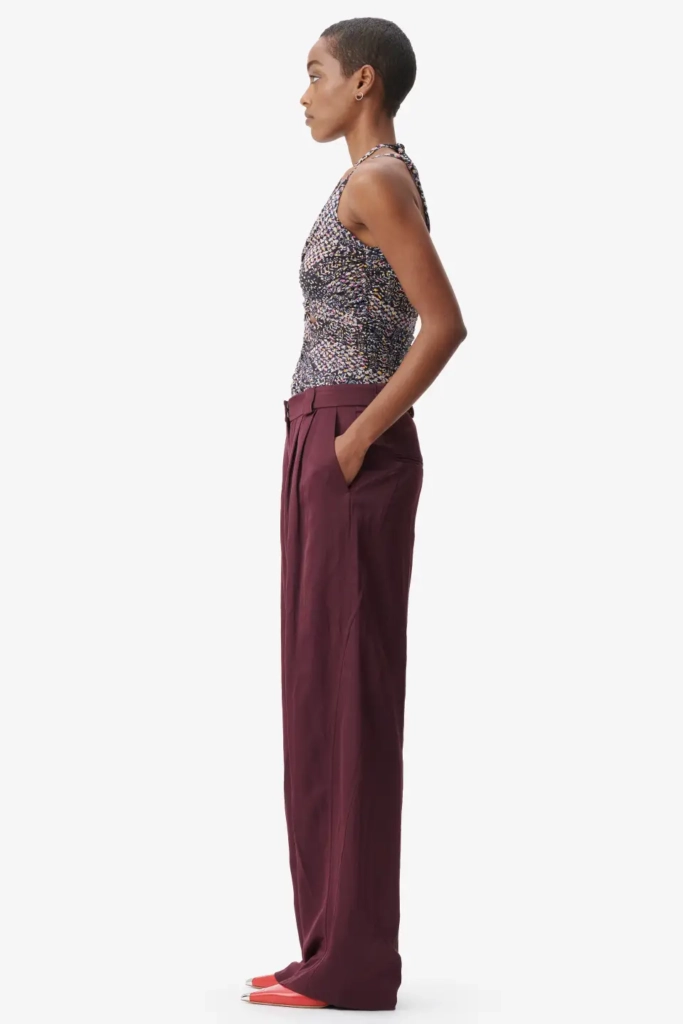 Lala Berlin Pants Pevella viscose/linen blend fudge Riesige Rabatte