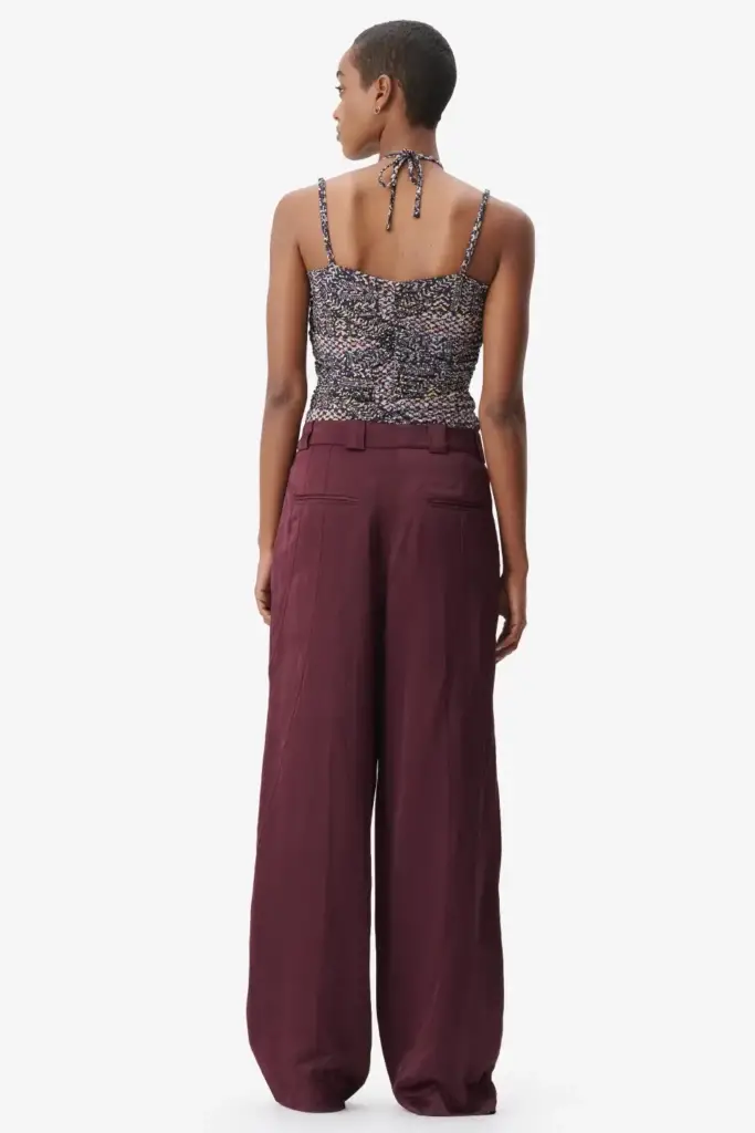 Lala Berlin Pants Pevella viscose/linen blend fudge Riesige Rabatte