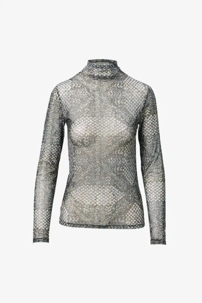 Lala Berlin Longsleeve Carolyn polyester mix heritage star black 50% Rabatt mit kostenlosem Versand