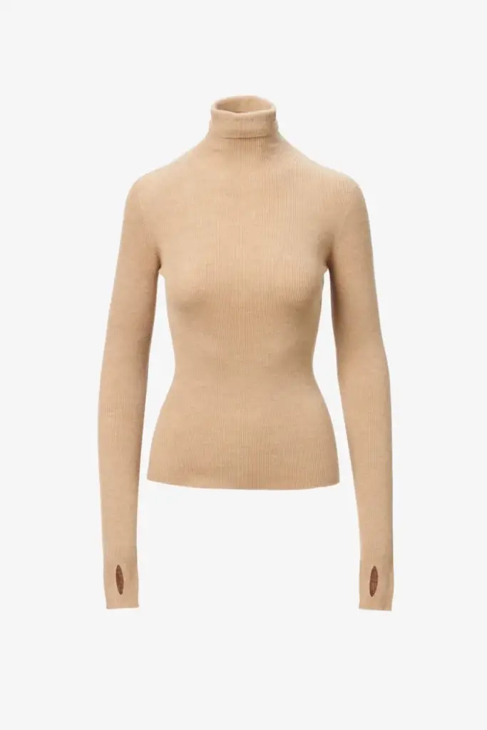 Lala Berlin Jumper Kalliopi wool toffee Kostenloser Versand international