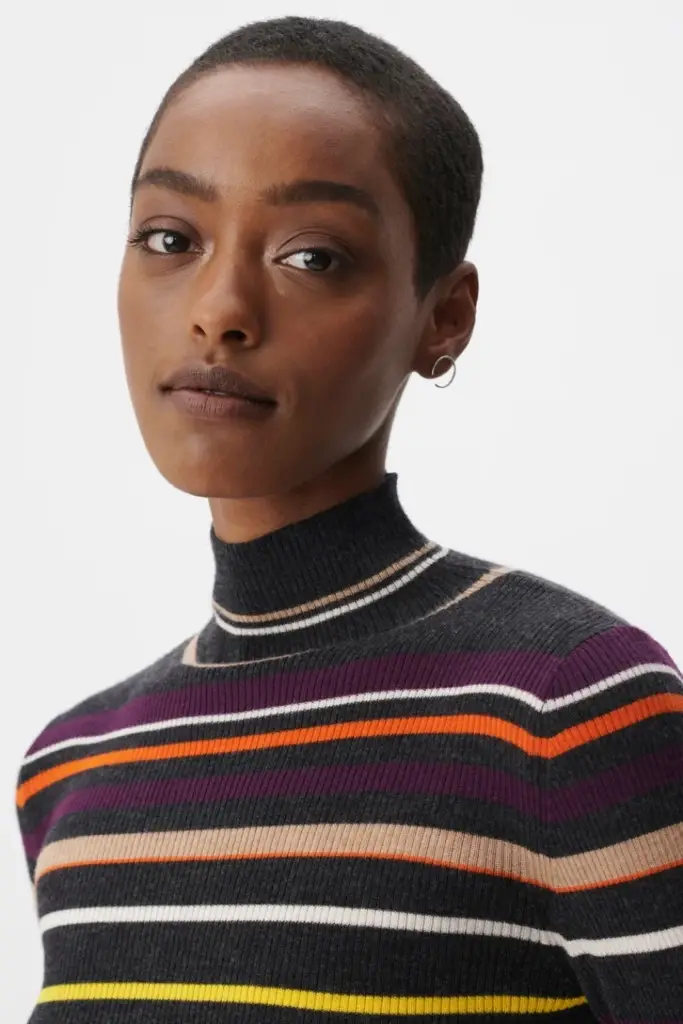 Lala Berlin Jumper Kallassa wool multicolor stripe Fabrikladen