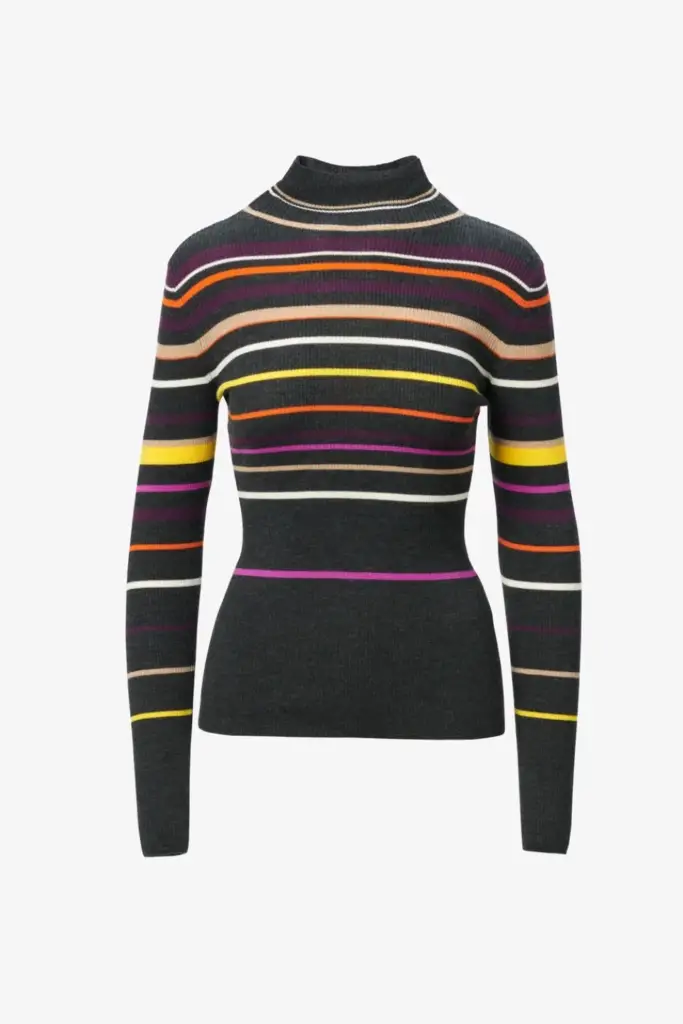 Lala Berlin Jumper Kallassa wool multicolor stripe Fabrikladen