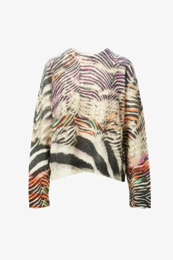 Lala Berlin Jumper Kacylito wool mix zebra shibori Speichern exportieren