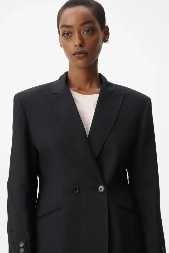 Lala Berlin Jacket Jupiter viscose mix black Black Friday Preise