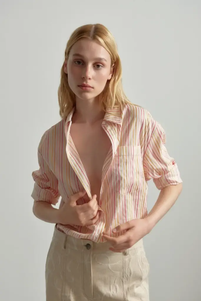 Lala Berlin Blouse Biloxi cotton mix multicolor stripe 2025