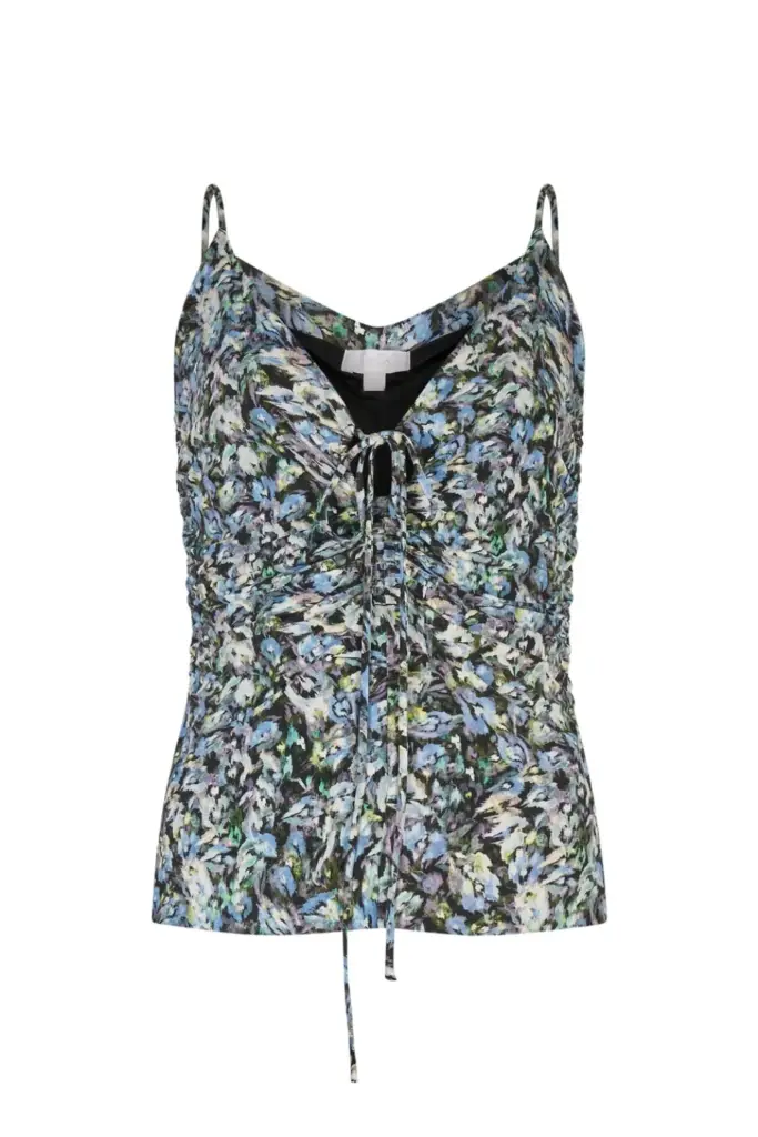 Lala Berlin Top Tamiko viscose mix leo love dark Auslauf