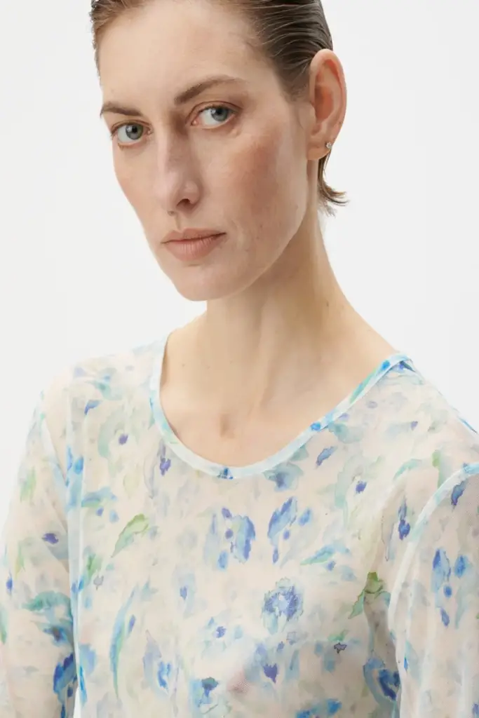 Lala Berlin Longsleeve Caro polyester mix sky leo love Angebote