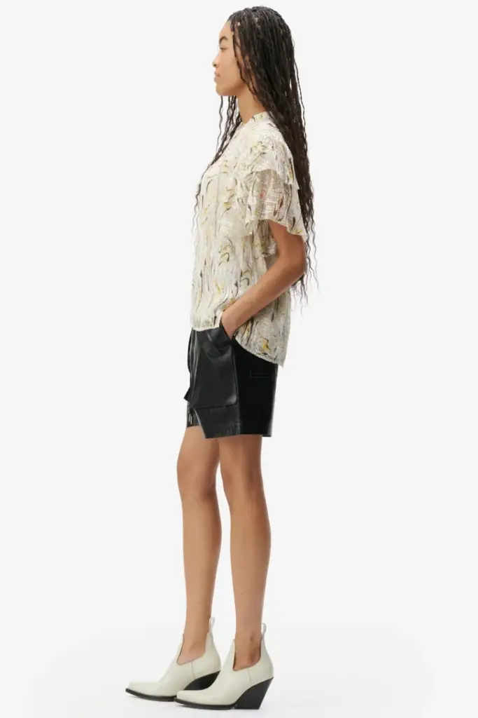 Lala Berlin Top Tenya silk mix heritage wave im Angebot