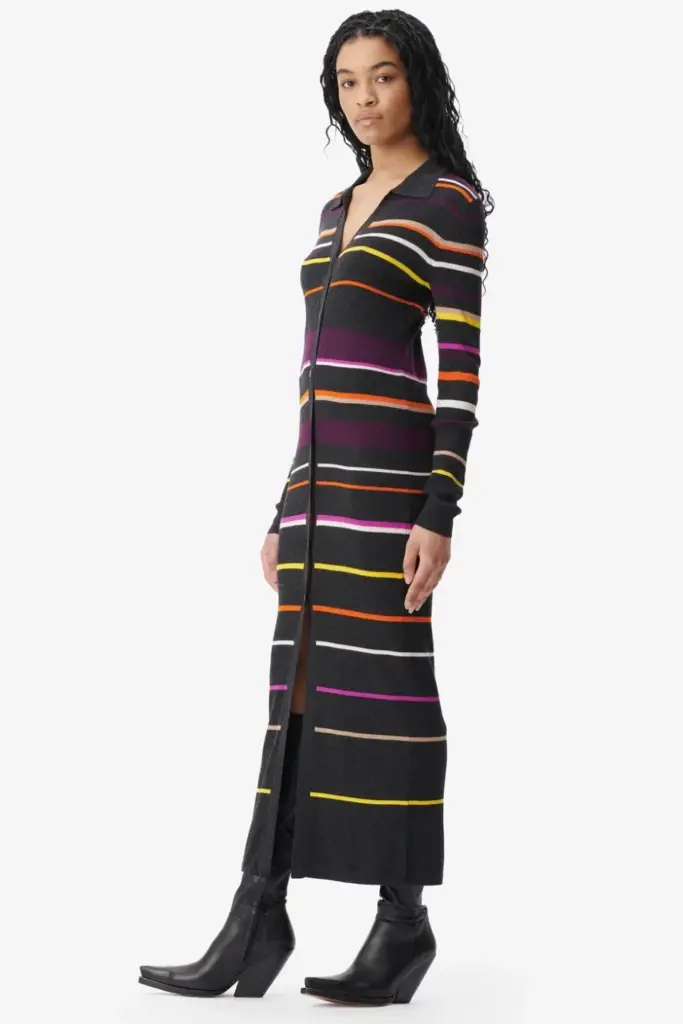 Lala Berlin Cardigan Kalliani wool multicolor stripe Fabrikverkauf