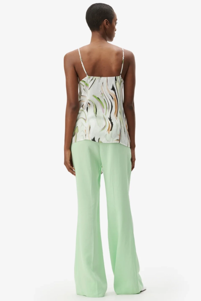 Lala Berlin Top Tiko viscose marble wave green Kostenloser Versand