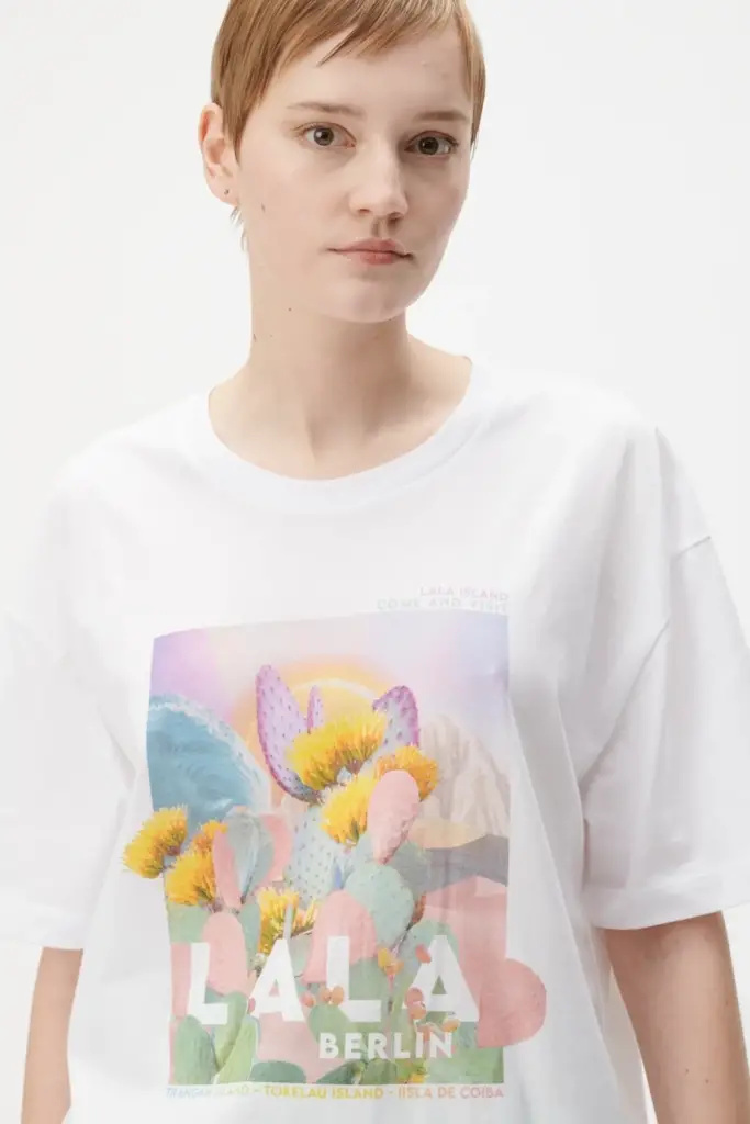Lala Berlin T-Shirt Celia cotton lala desert Flash Sale