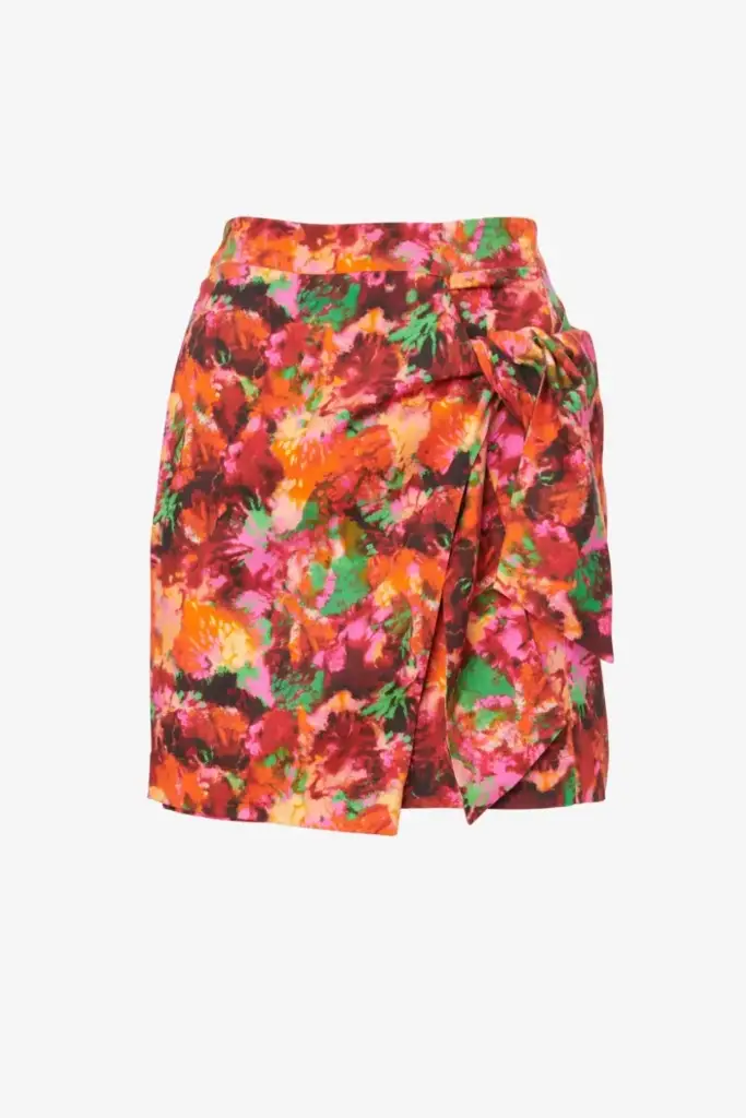 Lala Berlin Skirt Solea viscose shibori flower Saisonschlussverkauf