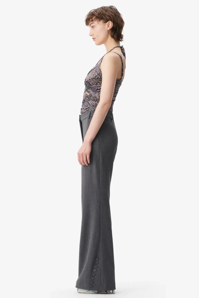 Lala Berlin Pants Pinka polyester mix anthracite stripe Valentinstagsangebot