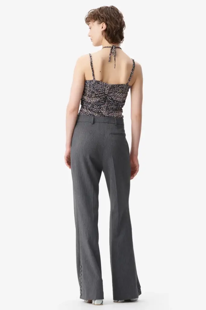 Lala Berlin Pants Pinka polyester mix anthracite stripe Valentinstagsangebot