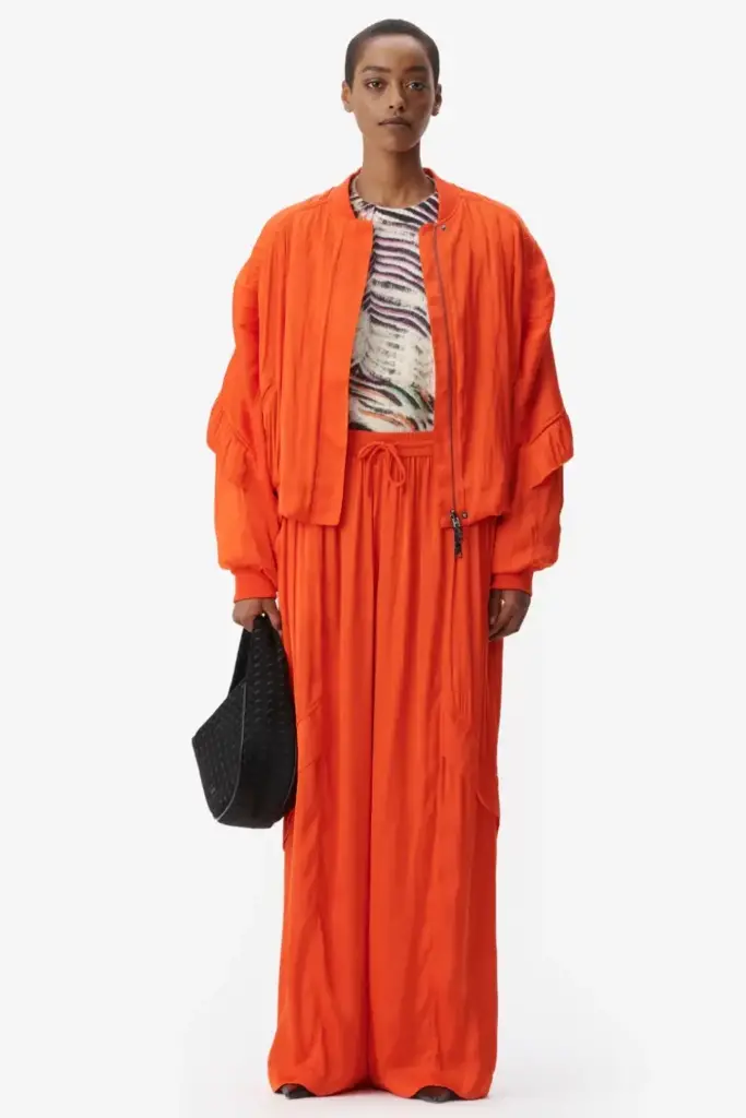 Lala Berlin Pants Perre polyester mix paprika Lagerräumung