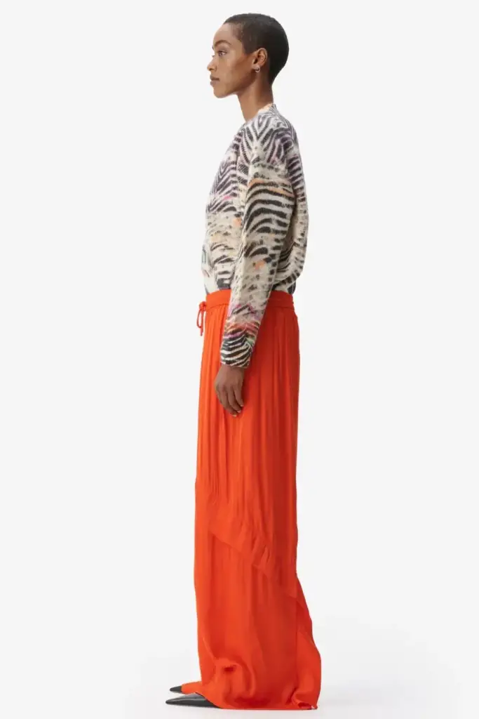 Lala Berlin Pants Perre polyester mix paprika Lagerräumung